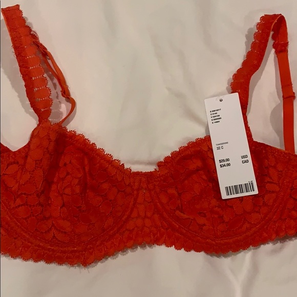 Urban Outfitters Other - Tangerine Urban Outfitters Lace Demi Bra